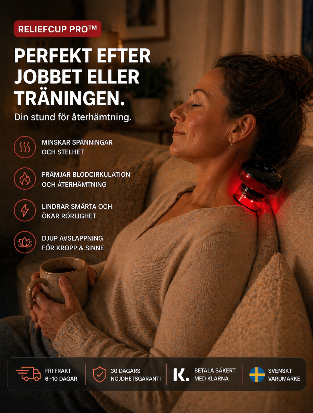ReliefCup Pro™ – Trött på stel nacke och rygg som aldrig riktigt släpper?