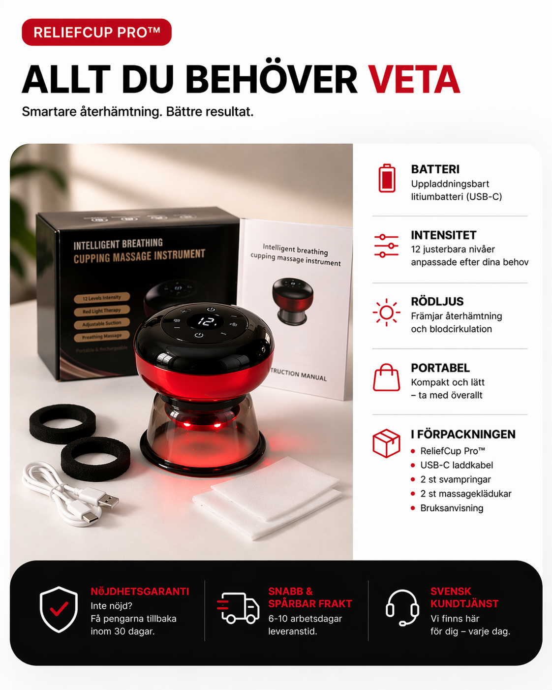 ReliefCup Pro™ – Trött på stel nacke och rygg som aldrig riktigt släpper?